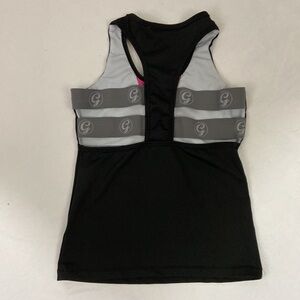 Get a Grip Black and Pink Razor Back Sports Tops Size S